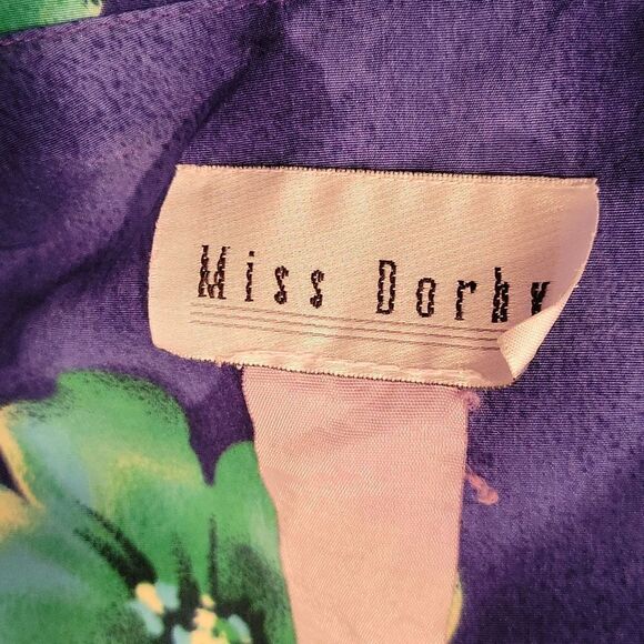 VTG Miss Dorby Blue and green  Hawaiian casual Dress. - Picture 14 of 14